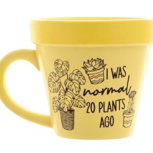 Boxer Gifts Pale Pastel Yellow Plant Lover Themed Mug I Was Normal 20 Plants Ago